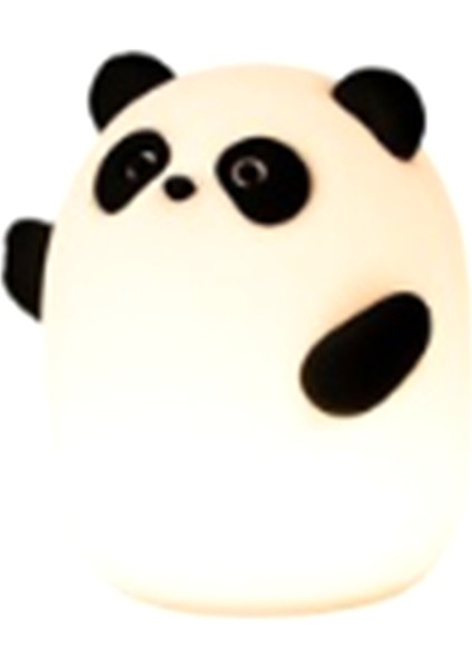 Panda Gece Lambası, Sevimli Sıkılabilir Kısılabilir Dokunmatik Hayvan Lambası, 3 Seviyeli LED Gıda Sınıfı Silikon Işık Yatak Odası Dekoru Için (Yurt Dışından)