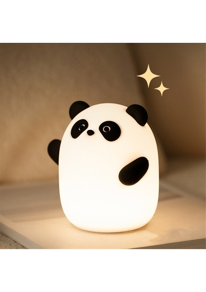 Panda Gece Lambası, Sevimli Sıkılabilir Kısılabilir Dokunmatik Hayvan Lambası, 3 Seviyeli LED Gıda Sınıfı Silikon Işık Yatak Odası Dekoru Için (Yurt Dışından) fiyatları