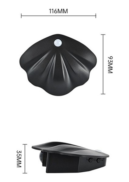 4 Adet LED Gece Lambası Hareket Sensörlü Işık USB Üç Renkli Oda Dekorasyon Lambası Koridor Merdiven LED Lamba Sensörlü Işık B (Yurt Dışından)