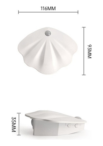 4 Adet LED Gece Lambası Hareket Sensörlü Işık USB Üç Renkli Oda Dekorasyon Lambası Koridor Merdiven LED Lamba Sensörlü Işık B (Yurt Dışından)