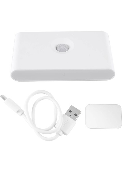 LED Indüksiyon Gece Lambası Kablosuz USB Şarjlı Insan Vücudu Indüksiyon Duvar Lambası Manyetik Koridor Dolap Gece Lambası (Yurt Dışından)