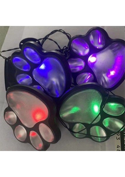 Kablosuz 4'lü Güneş Enerjili Köpek Baskı Işıkları Bahçe Heykeli Fener LED Yol Işığı Açık Hava Hayvan Evcil Hayvan Lambası Sıcak Işık (Yurt Dışından)