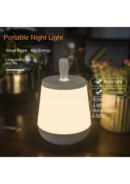 LED Gece Lambası Dokunmatik Lamba Başucu Lambası Çocuk Odası Için Uzaktan Kumandalı Kısılabilir Işık Rgb Renk Değiştiren (Yurt Dışından)