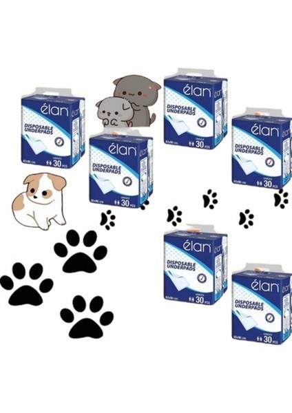 Elan Kedi&köpek Çiş Pedi 60 x 90 cm 6 Paket 1 Adet