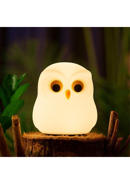 Gece Lambası, Rgb Değişen Baykuşlar Gece Lambası, Hediyeler Için Sevimli Silikon Baykuşlar Gece Lambası, Uyku Yardımı Için Kawaii Başucu Lambası (Yurt Dışından)
