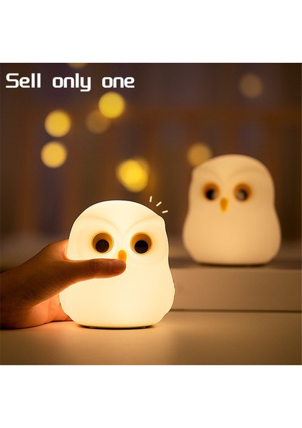 Gece Lambası, Rgb Değişen Baykuşlar Gece Lambası, Hediyeler Için Sevimli Silikon Baykuşlar Gece Lambası, Uyku Yardımı Için Kawaii Başucu Lambası (Yurt Dışından)