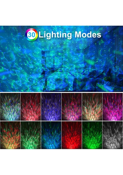 LED Yıldızlı Gökyüzü Projektör Lambası, Bluetooth Müzik Çalar, Uzaktan Kumanda, Çocuk Yetişkinler Için Zamanlayıcı Parti Dekorasyon (Yurt Dışından)