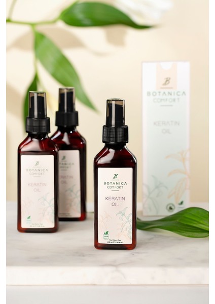 Aşırı Yıpranmış Saçlar İçin Keratin Bakım Yağı 100 ml indirimleri