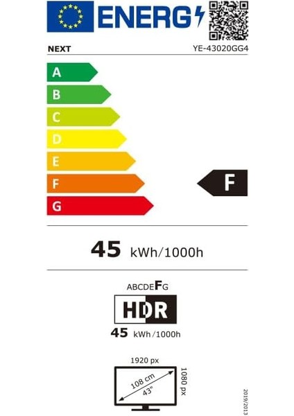 YE-43020GG4 43" 109 Ekran Uydu Alıcılı Full HD Google Android Smart LED TV