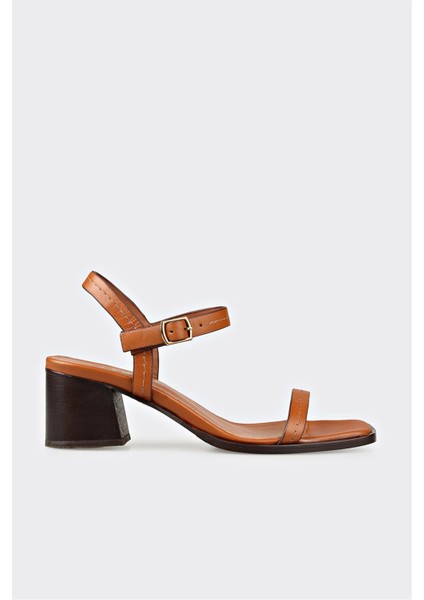 Taba Deri Kadın Sandalet