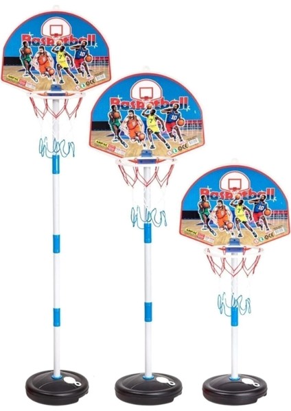 Ayaklı Büyük Boy Basketbol Potası | 120 cm Ayarlanabilir Yükseklik | Iç ve Dış Mekan Kullanıma Uygun