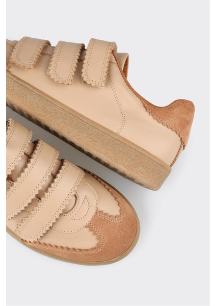 Naturel Deri Kadın Spor Ayakkabı indirimleri