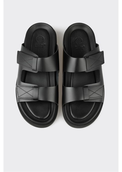 Siyah Deri Erkek Terlik fırsatları