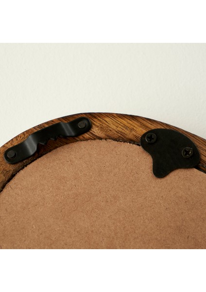Bade Mango Ağacı Ahşap Ayna Naturel (19,5 x 2,5 x 22 cm )