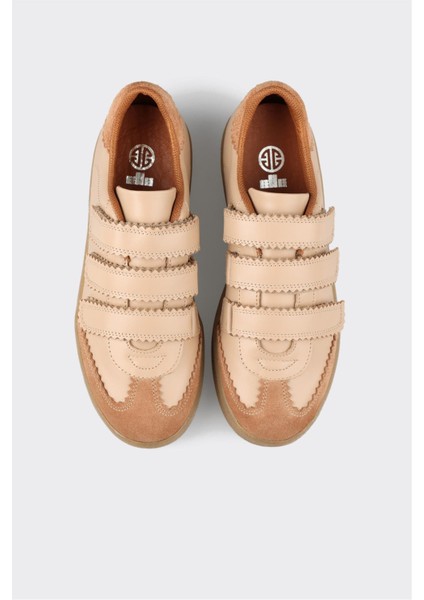 Naturel Deri Kadın Spor Ayakkabı fırsatları