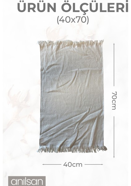 4'lü Bej Saçaklı Düğün Havlusu 94GR Pamuk 40 x 70 cm El ve Yüz Havlusu fırsatları