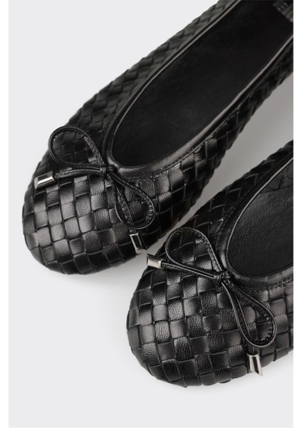 Siyah Deri Kadın Günlük Ayakkabı indirimleri