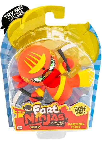 Sesli Fart Ninjas Gaz Çıkaran Sensörlü Figür S9 FAN02001 - Farting Fury