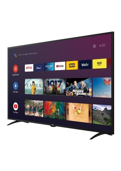 YE-43020GG4 43" 109 Ekran Uydu Alıcılı Full HD Google Android Smart LED TV
