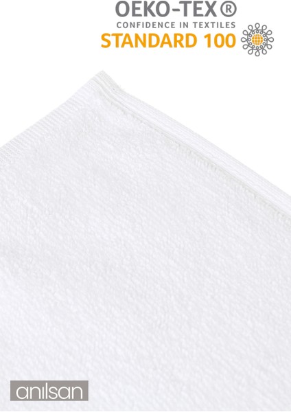 6'lı Gri-Beyaz El Havlusu - 50 x 90 cm , 225 Gr, Pamuk, Spa ve Otel Havlusu modelleri