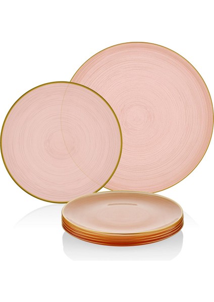 Sunum Seti 7 Parça Pembe 21*26 cm