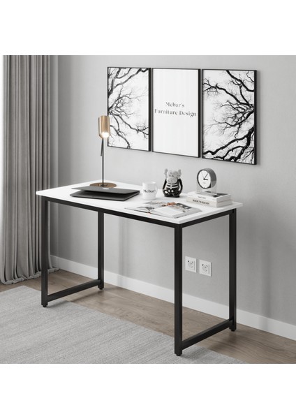Çalışma Masası - Ofis Masası 120X60 - Beyaz
