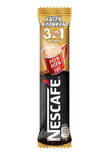 3ü1 Arada Sütlü Köpüklü 17,4 gr 48'li Paket