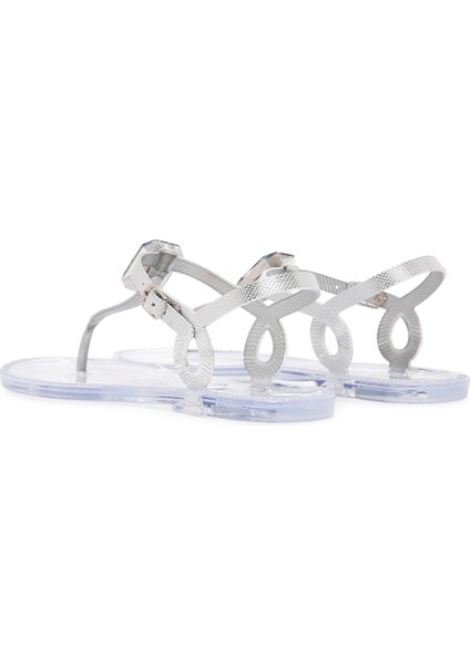 Kadın Şeffaf Jelly Parmak Arası Sandalet 24SFE4931PV