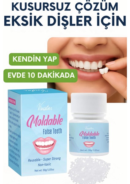 Moldable Vivostar Takma Diş, Protez Diş, Diş Dolgusu, Geçici Diş, Diş Onarımı
