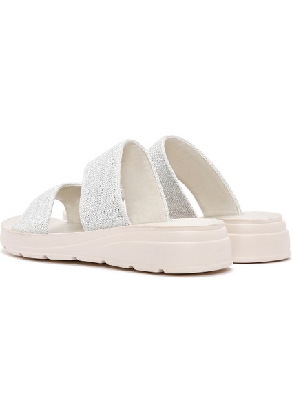 Kadın Gümüş Taşlı Comfort Terlik 24SFE464214