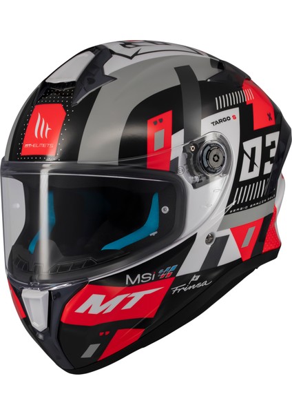 Kask mt Helmets Targo S B5 Kırmızı Sergio Garcıa