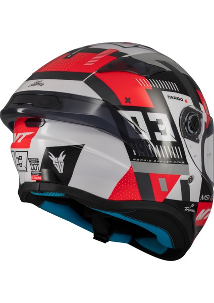 Kask mt Helmets Targo S B5 Kırmızı Sergio Garcıa