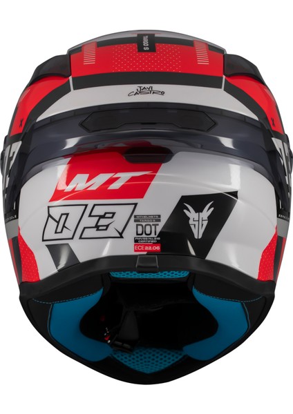 Kask mt Helmets Targo S B5 Kırmızı Sergio Garcıa