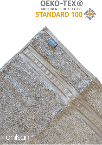 3'lü Kahverengi Süper Soft Bordürlü El Havlusu - 50X90 Cm, 250 Gr, %100 Pamuk, Spa ve Otel Havlusu fırsatları