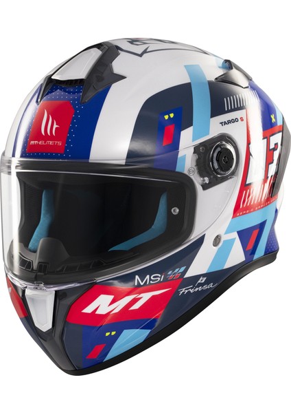 Kask mt Helmets Targo S D7 Mavi Sergio Garcıa