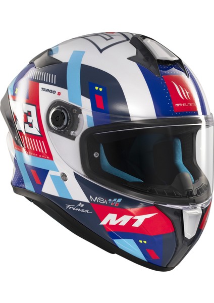 Kask mt Helmets Targo S D7 Mavi Sergio Garcıa