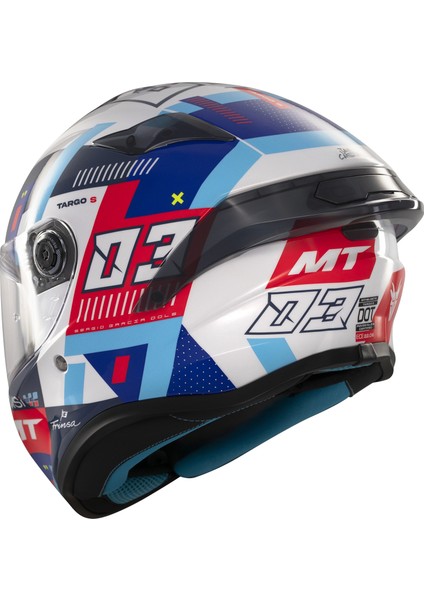 Kask mt Helmets Targo S D7 Mavi Sergio Garcıa
