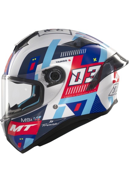 Kask mt Helmets Targo S D7 Mavi Sergio Garcıa