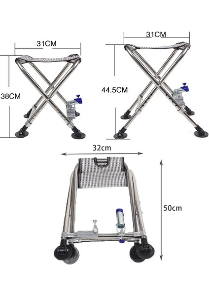 Yeni Xdn Sunup SN-25796 Metal Balikçi Taburesi̇ Katlanabi̇li̇r Taşinabi̇li̇r Kampanya