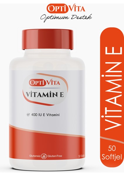 Vitamin E 400 Iu (268 Mg) 50 Kapsül Softjel