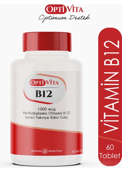 Vitamin B12 (Metilkobalamin) 1000 mcg 60 Dilaltı Tablet