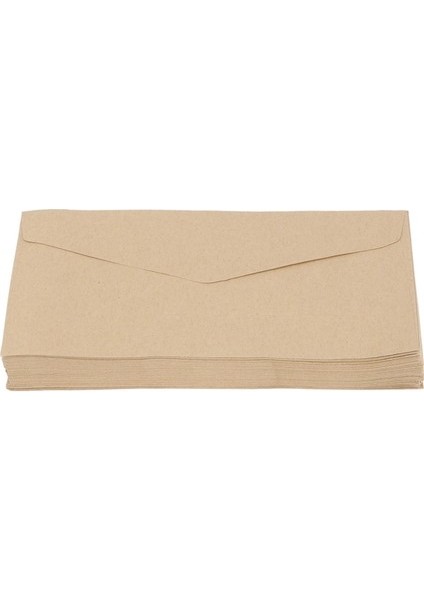 Sant Kuee Düğün Duyurusu Için 50 Adet Kraft Kağıt Zarflar 110X220MM (Yurt Dışından)