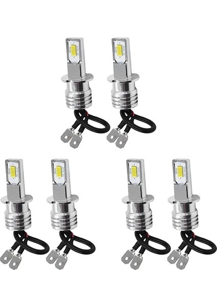 Sant Kuee 3x 2x H3 Süper Parlak LED Far Sis Farı Sürüş Lambası Ampul Kiti 6000K Beyaz 100W (Yurt Dışından)