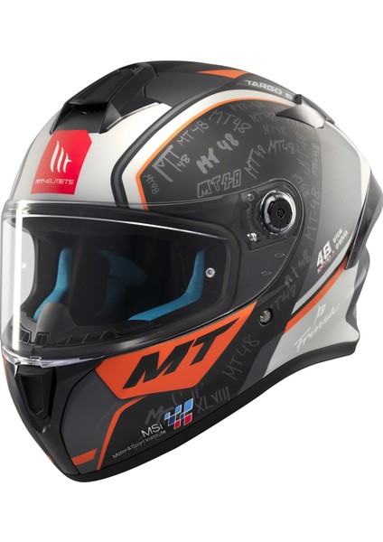 Kask mt Helmets Targo S B4 Turuncu Mat Ivan Ortala