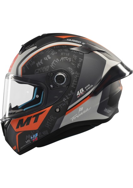 Kask mt Helmets Targo S B4 Turuncu Mat Ivan Ortala fiyatları