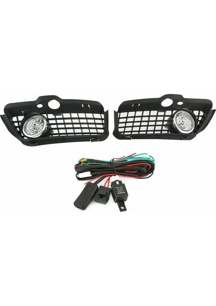 Sant Kuee Çift Araba Ön Tampon LED Sis Lambası Izgara Kapağı Golf Mk3 1993-1998 Için Beyaz (Yurt Dışından)