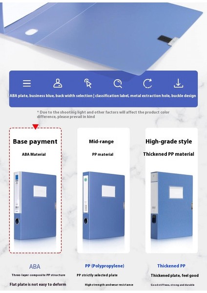 A4 Velcro Dosya Kutusu Ofis Malzemeleri Bilgi Kutusu Büyük Kapasiteli Test Kağıdı Düzenleme Dosya Kutusu Muhasebe Fiş Kutusu (Yurt Dışından) modelleri