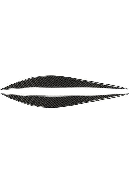 Sant Kuee Karbon Fiber Araba Ön Far Kaşları Etiket Trim Dekorasyon Aksesuarları - 3 Serisi (Yurt Dışından)