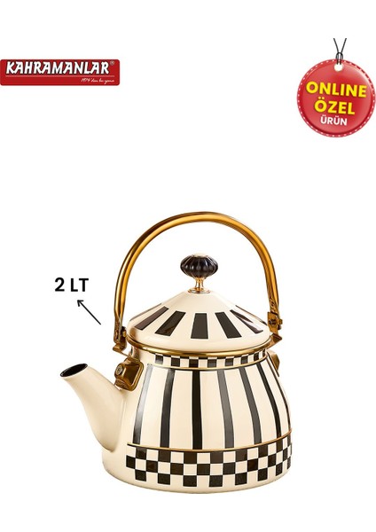 Prime Cream Emaye Bitki Çayı Demliği fiyatları