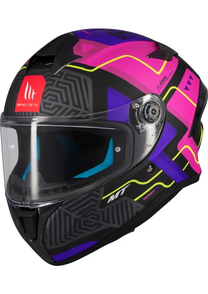 Kask mt Helmets Targo S C8 Brık Mat Pembe